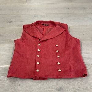 Men’s Vintage Suede Vest